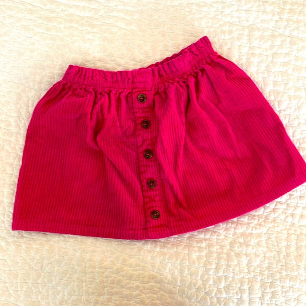 Isaac Mizrahi NY magenta corduroy skirt
